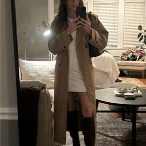 Abercrombie & Fitch Cream Sleeveless Sweater Dress